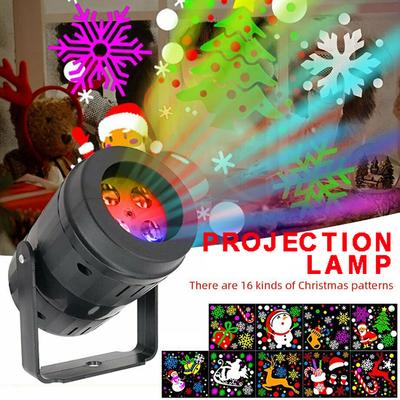 Projetor de Natal ilumina lâmpadas móveis de projeção LED para festas internas e externas