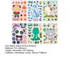6Pcs Kids Make Your Own Animal Stickers Cartoon Panda Dinosaur Kitten Cow Bear Puzzle DIY Craft Toy Boys Girls
