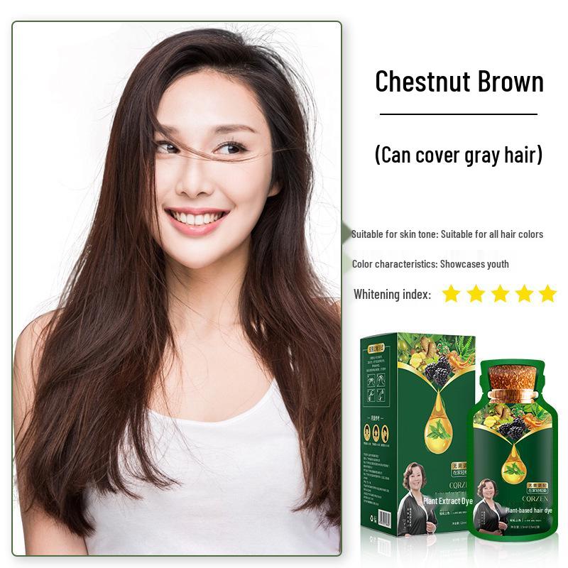 Boxed Plant-Based Black Hair Dye with White Bubbles – Salon Special 260ml