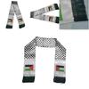 Long Rectangle Palestinian Flag Scarf 14*130cm Soft Polyester Material