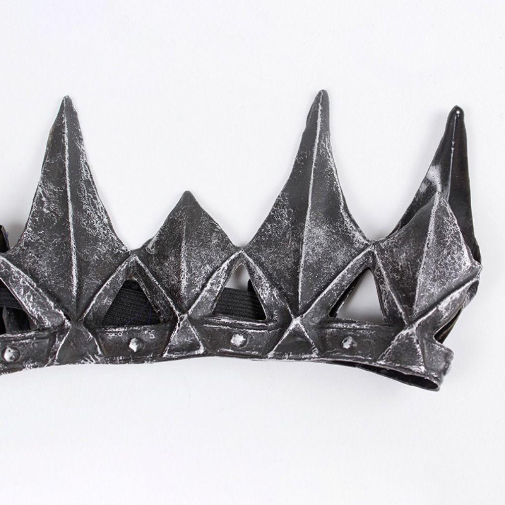 Wild Man Style Medieval Crown Headdress Vinyl Headpiece Medieval Cosplay Headpiece Unisex