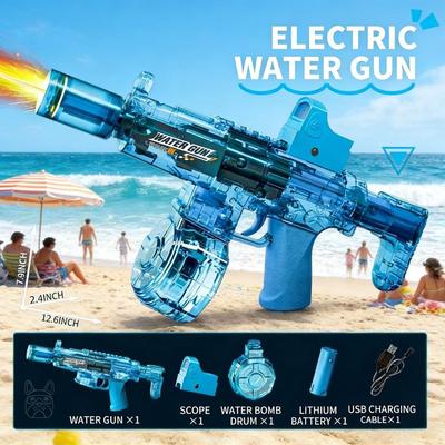 Nová vodní pistole MP5 Elektrická hračka Vysokotlaká Plně automatická puška Letní hry Plážové bazénové hračky pro kluky Dívky Narozeninové Vánoční dárky