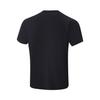 Li-Ning Badfive Letter Print Round Neck Quick-Dry Breathable Short Sleeve T-Shirt Men Tops Black ATSU079-6