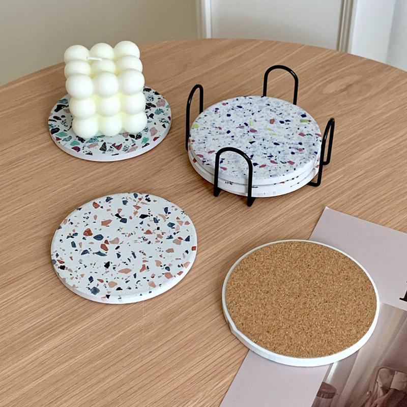 Coaster Holder Mat Storage Rack Table Mat Holder Tea Coffee Mug Placemat Storage Organizer Table Kitchen Accessories