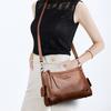 Fashionable Simple Vintage Style Large Capacity Women's Shoulder Bag Multifunctional Casual Leather Crossbody Bag