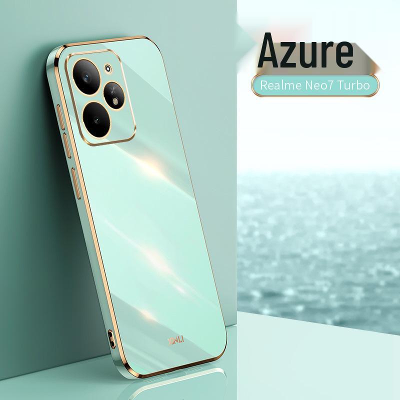 Realme Neo7 Turbo Handyhülle: 6D Galvanisierung, Stoßfest, Gerade Kante, Präzise 14 Löcher für RealMe, GT7Pro Grenzüberschreitend.