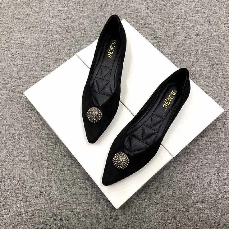 Fashion Green Pointed Toe Low Heel Elegant Shoes for Woman 2024 Black Moccasins Women's Summer Footwear Normal Leather Casual Chic Point