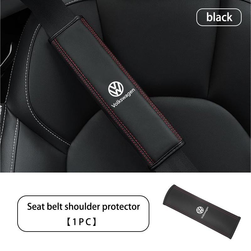 Valve Stems Caps For Volkswagen VW Car Seat Belt Shoulder Cover Protection Pads Accessor Scirocco Jetta Beetle Golf 4 5 6 Passat zd7