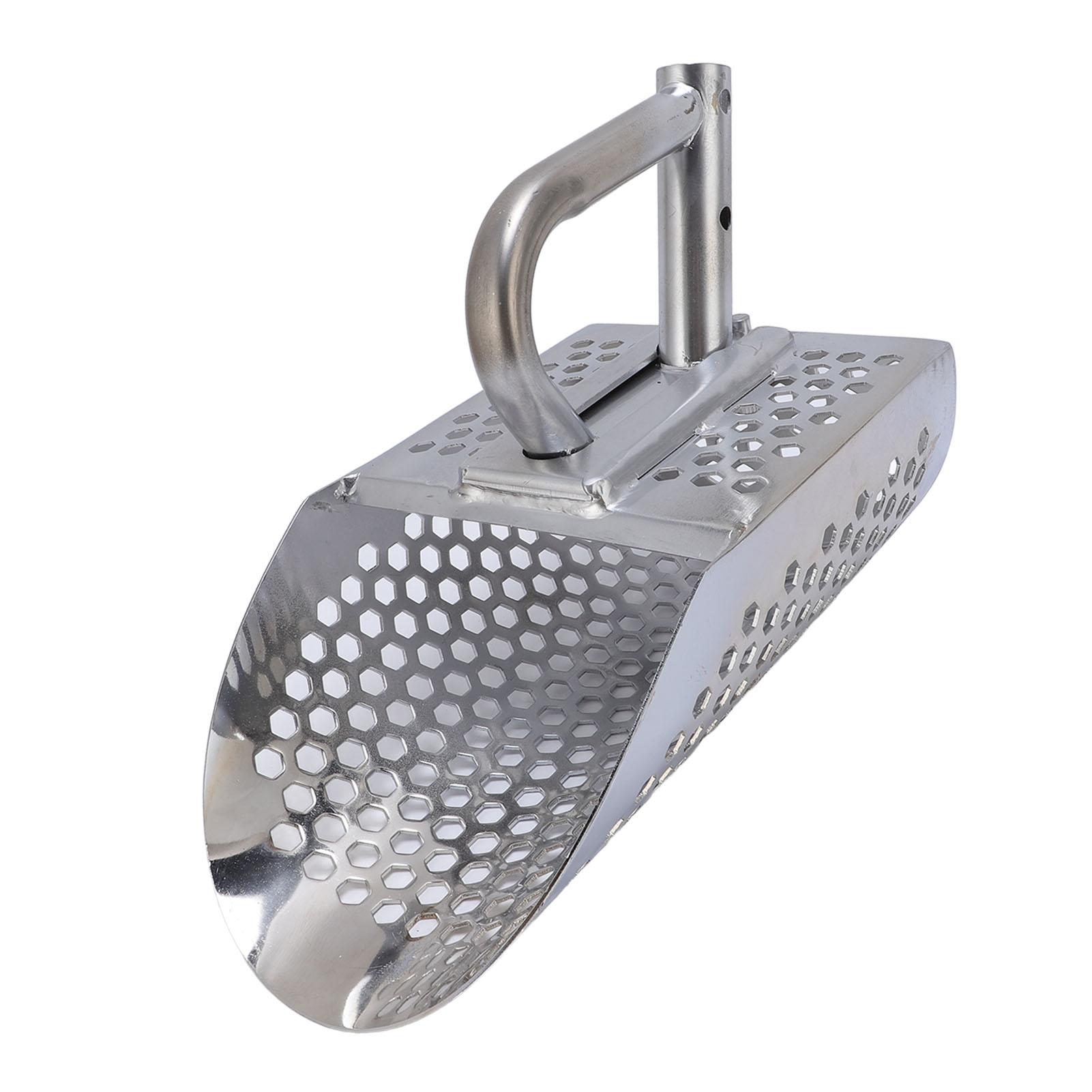 

Sand Scoop with Detachable Handle Stainless Steel Sand Shovel for Metal Detection Accessory