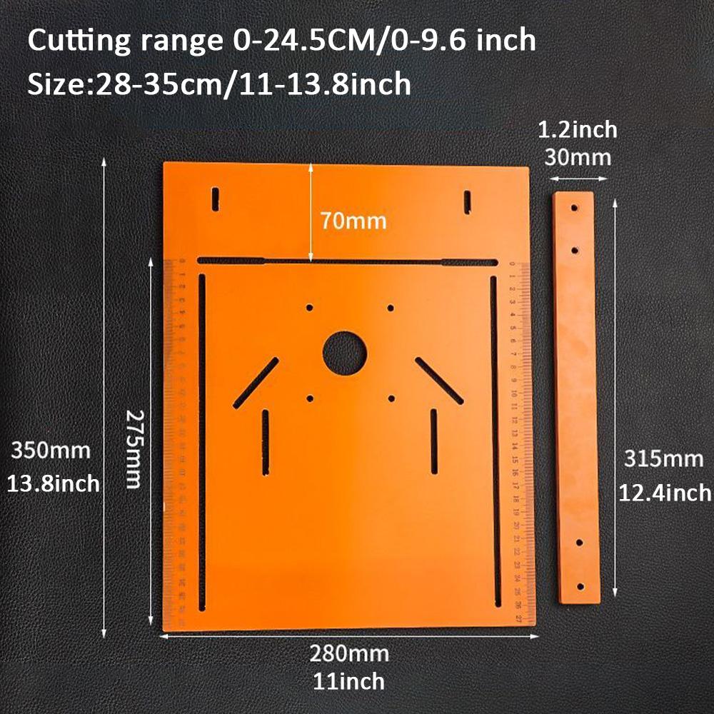 Cutting Machine Base Plate,Punch-Free 90° Flat Cut 45° Oblique Cut Saw Press Board Backer Backing Positioning Board,Saw Press