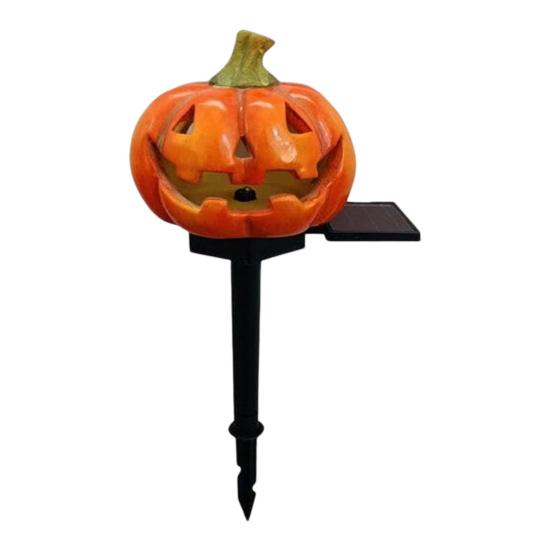 Halloween Pathway Lights Solar Powered Pumpkin Ghost Light Garden Stake Lights Waterproof LED Walkway Lights