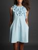 Noblewoman Light Luxury Sleeveless Short Dress with 3D Floral Patchwork - 2026 Spring Collection