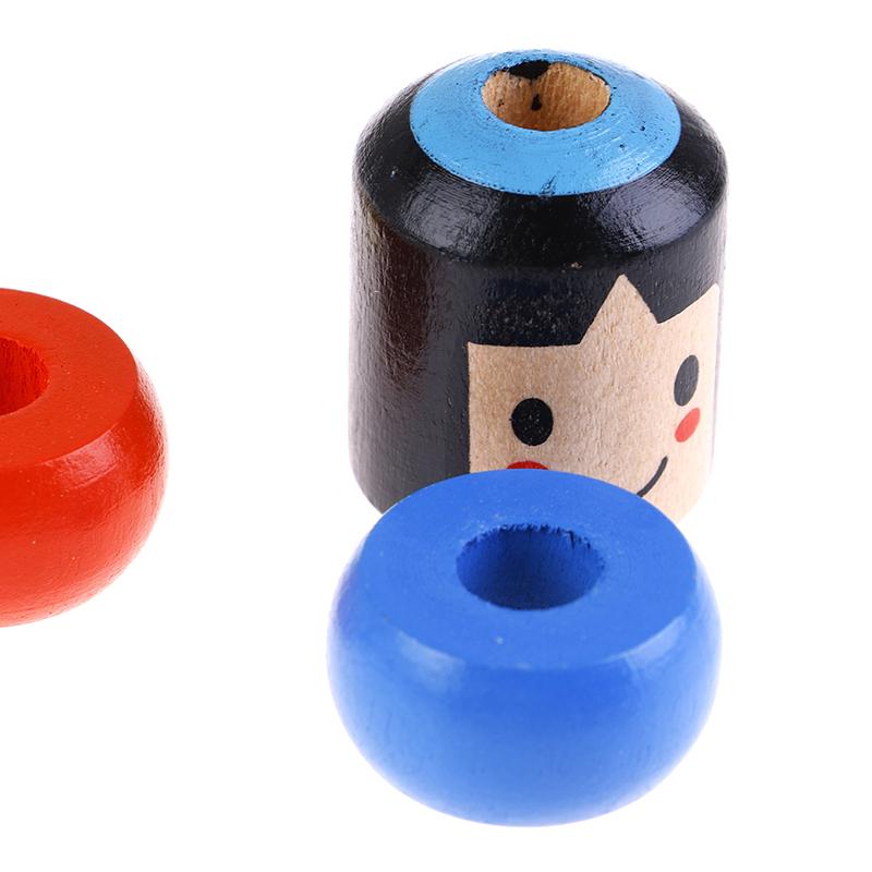 1Set Immortal Daruma Unbreakable Wooden Man Magic Toy Fun Toy Accessory