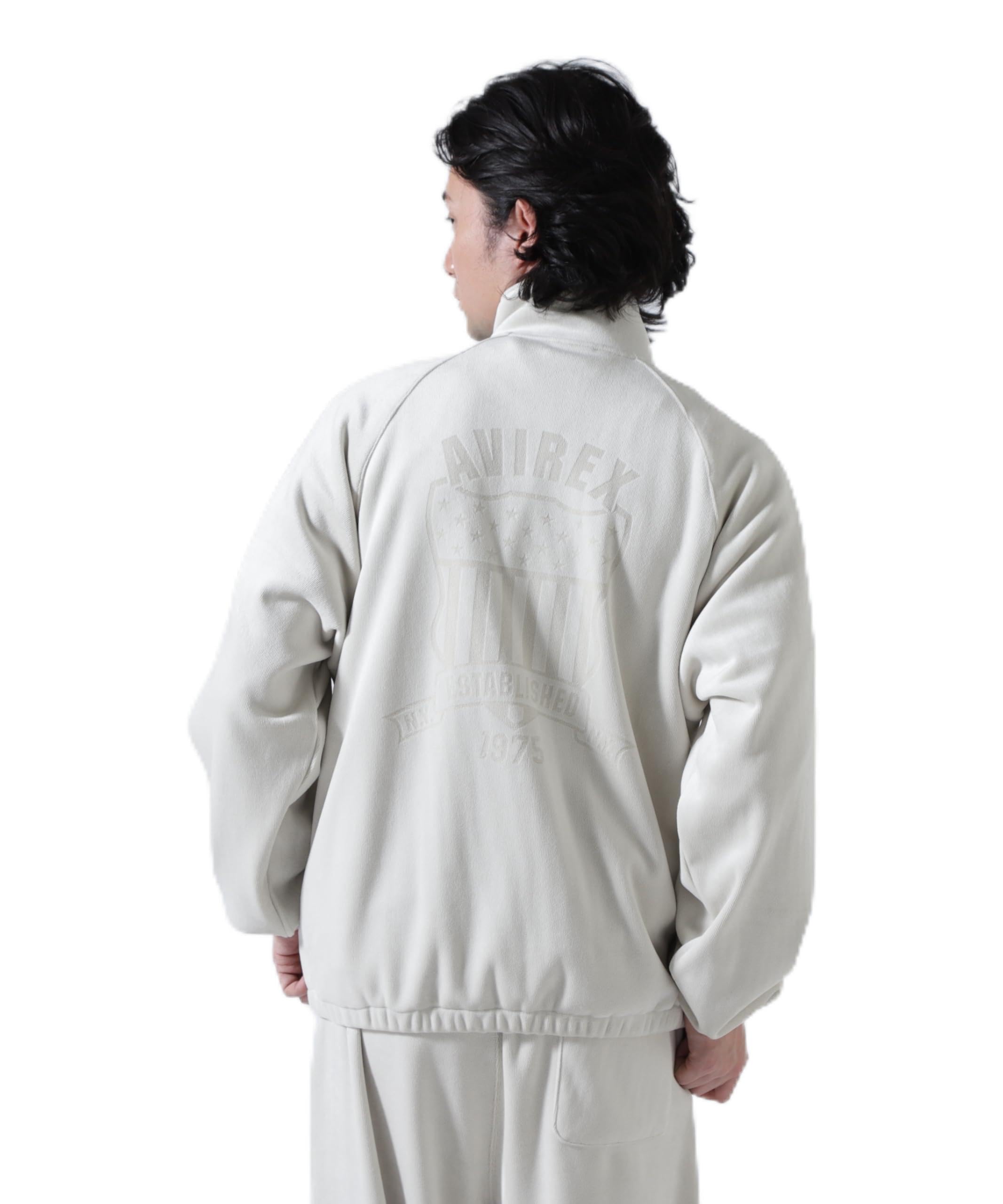 

AVIREX CALL BONDING TRACK JACKET EMBLEM Men s L Size 023 Light Gray 783-6130010