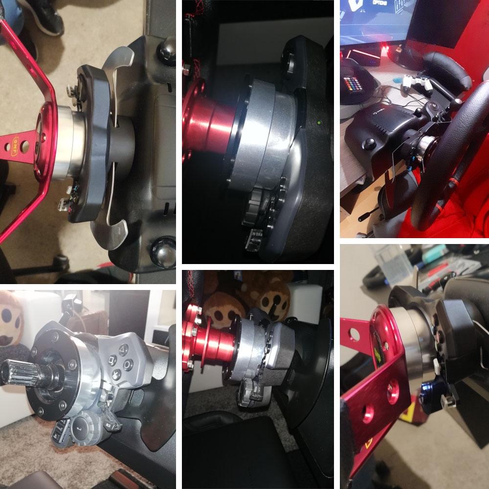 13/14inch Steering Wheel Adapter Plate 70mm PCD for Logitech G29 G920 G923 Racing car game Modification