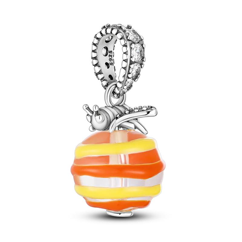 Copper Golden Sunflowers Heart Beads Pendant Charms Beads Fitbracelets Luxury Party Diy Jewelry