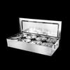 Commercial Stainless Steel 8-Compartment Seasoning Box