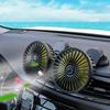 Dual-Head Rotatable Portable Car Fan