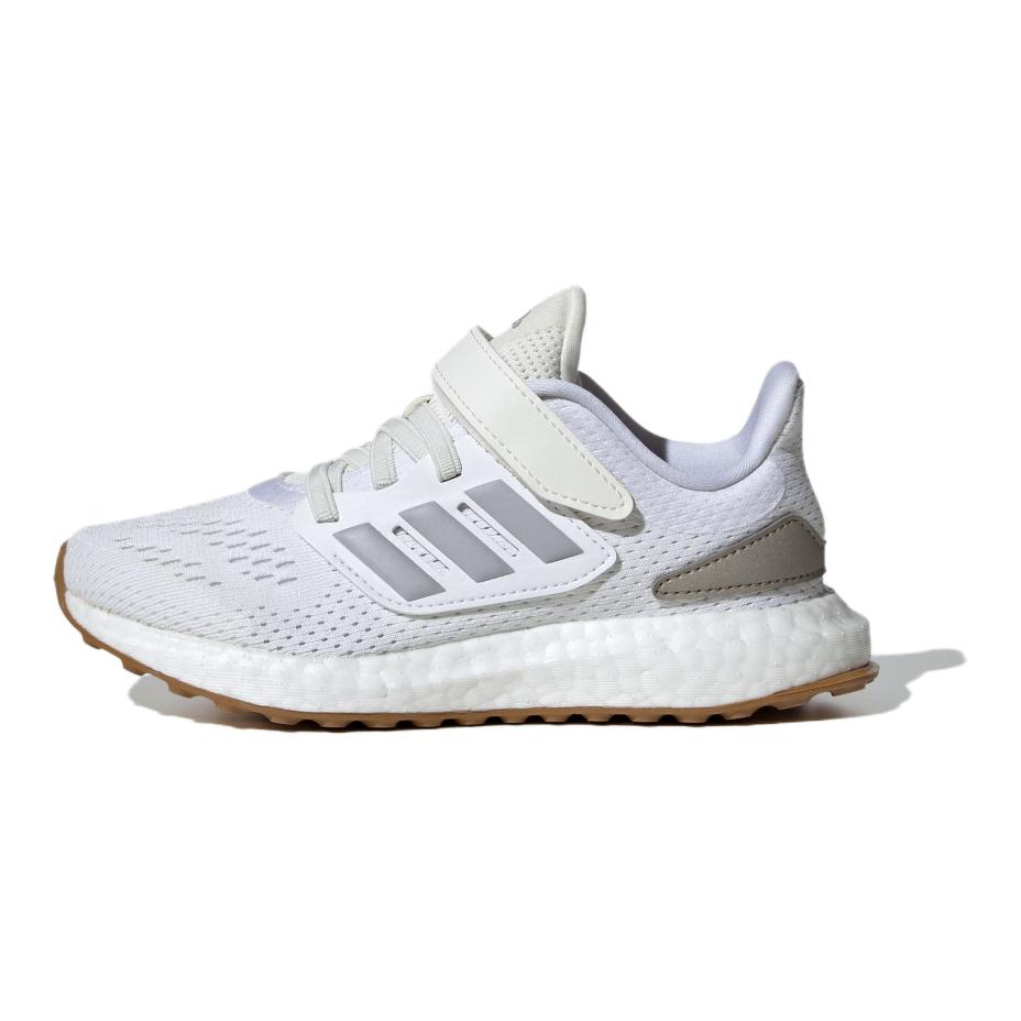 Adidas PureBoost C White Glory Grey Gum Kids Sneakers Footwear-White JI2049