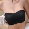 Sommerspitze trägerlose Dessous Damen Geraffter Dünnschliff-Wickelbüstenhalter Büstenhalter fällt nicht ab Rutschfester unsichtbarer BH