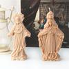 Mini Crucifix Jesus Virgin Angel Candle Silicone Mold DIY Saints Statue Candle Resin Plaster Craft Mold Church Home Decoration