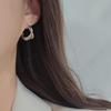 Women's Twisted Wave Hoop Earrings