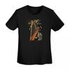 Harp And Music Note Art TShirt Women Short Sleeve T Shirts Crew Neck Clothes Cotton Summer Tees Streetwear
