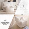 010-Soft Padded Foam Beanbag with Corduroy Cover, Beige