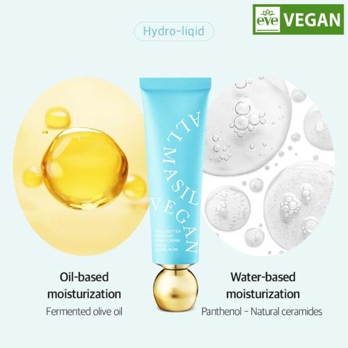 ALL MASIL Vegan 3 Shea Butter Perfume Hand Cream, 50ml, Moisturizing Vegan Shea Butter Perfume Hand Cream (Fruity Floral Mask FL)