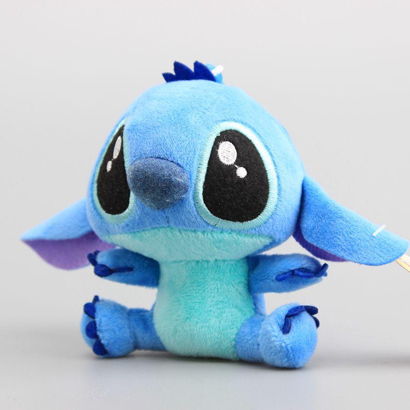 Kinds 2 Lilo And Stitch Plush Toy Hanging Key Chain Hanger Doll Pendant Mini