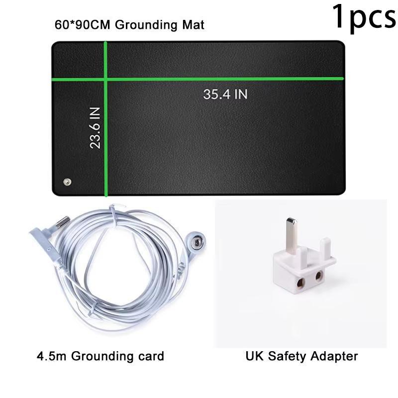 Grounding Mat 23.6x35.4" with 15ft Cord – Universal Pad, Yoga Mat for Fitness, Blood Circulation, Bed Grounding