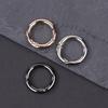 1PC Adjustable Key Rings for Bag Jewelry Finings 25MM Open Spring Ring Buckle Keychain round Carabiner