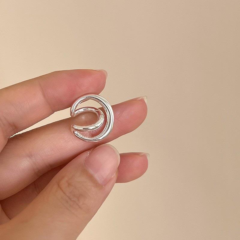 Women s Double Layer Non-Piercing Intersecting Ear Cuff - Versatile Style