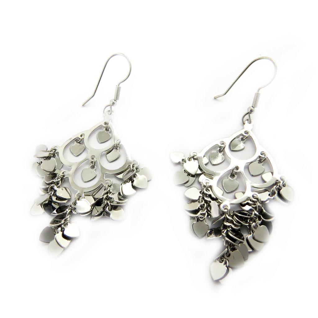 Les Trésors De Lily [L7626] - Boucles Créateur 'Love' argenté