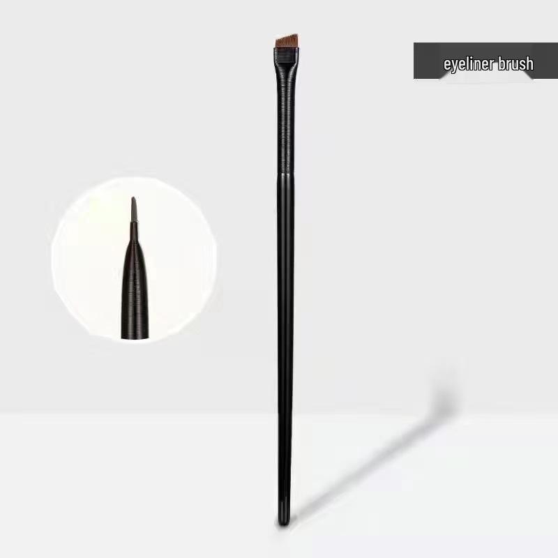 Crescent Eyeliner & Eyeshadow Brush - Angled Makeup Tool for Lower Eyelid & Aegyo Sal.