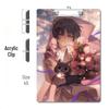 Anime Style Acrylic Clipboard and File Folder with Thickened Writing Pad