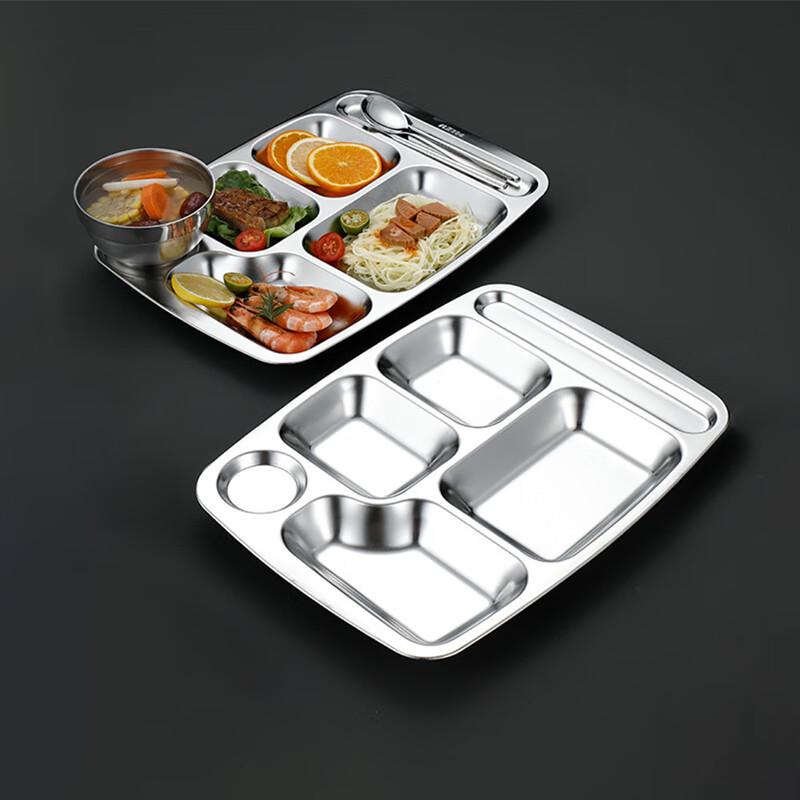 304 Stainless Steel Divided Lunch Tray