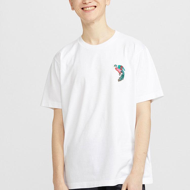 Uniqlo Ut X Nanzuka Neo-Miyage Collaboration Tanaka Keiichi Printed T-Shirt Unisex Tops White 427277