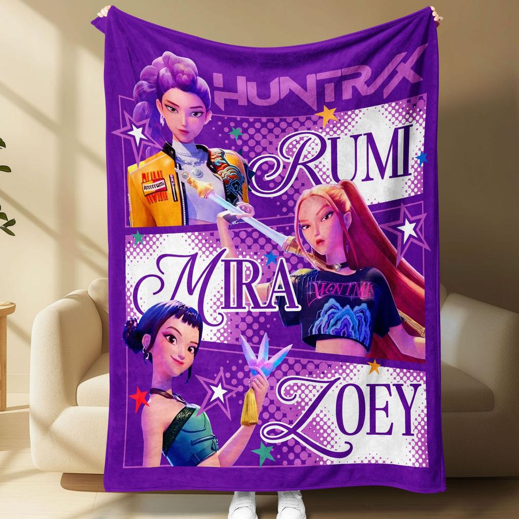 Kpop Witch Hunters Blanket Blanket Jit Witch Hunters Peripheral Pattern Digital Printed Flannel Blanket Blanket