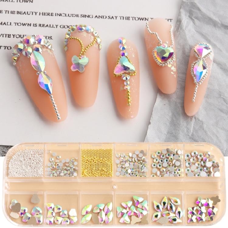 

Crystal Rhinestones for Nail Art Shiny Diamond Glitter Gems Home Garment DIY 1