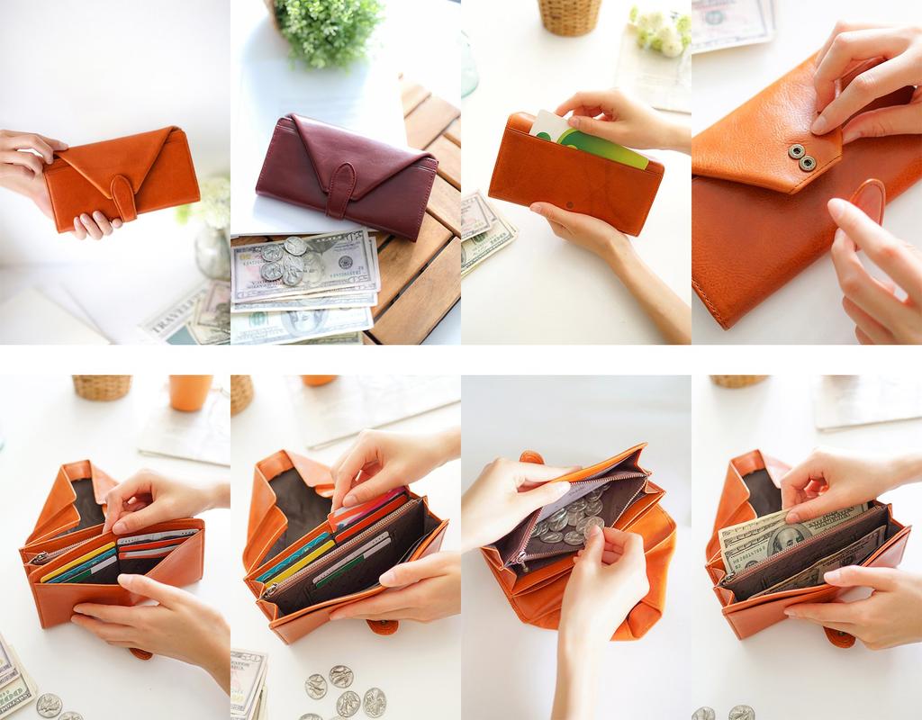 Long Wallet 0035580 Cuir Series Camel [Dakota] (0034580) DA-34580-45