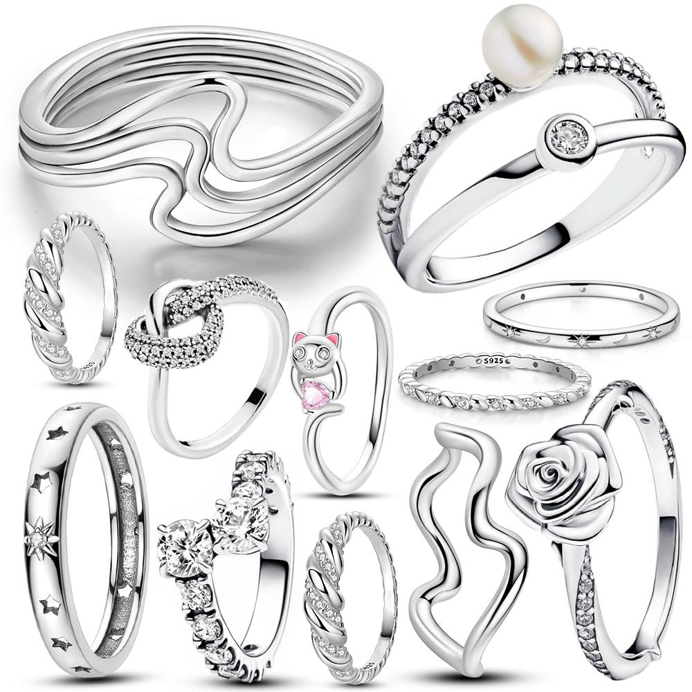 

Новое кольцо из стерлингового серебра S925, оригинальное сертифицированное циркониевое кольцо с изображением кота для женщин, ювелирные украшения на годовщину, подарок