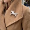 Light Luxury Zodiac Animal Badge Clothes Accessories Horse Brooches Delicate Horse Badge Pin  Gifts