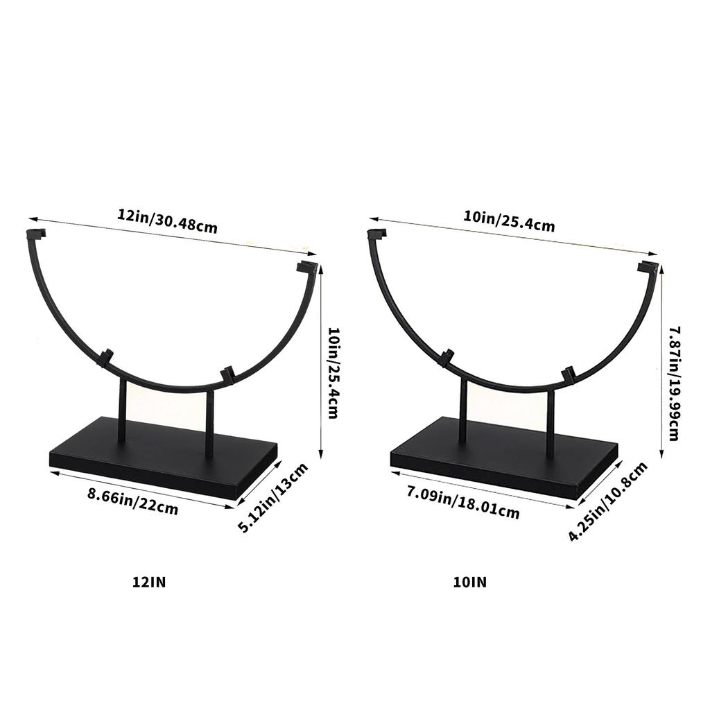 Elegant Round Metal Display Stand for Showcasing Pictures and Decors Items Stained Glass Decorative Art Base Organizers