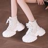 Fashion Autumn Women's Sneakers New Breathable High Platform Shoes Woman Ladies Vulcanize Casual Chunky Sneakers Zapatillas Mujer 8.5CM