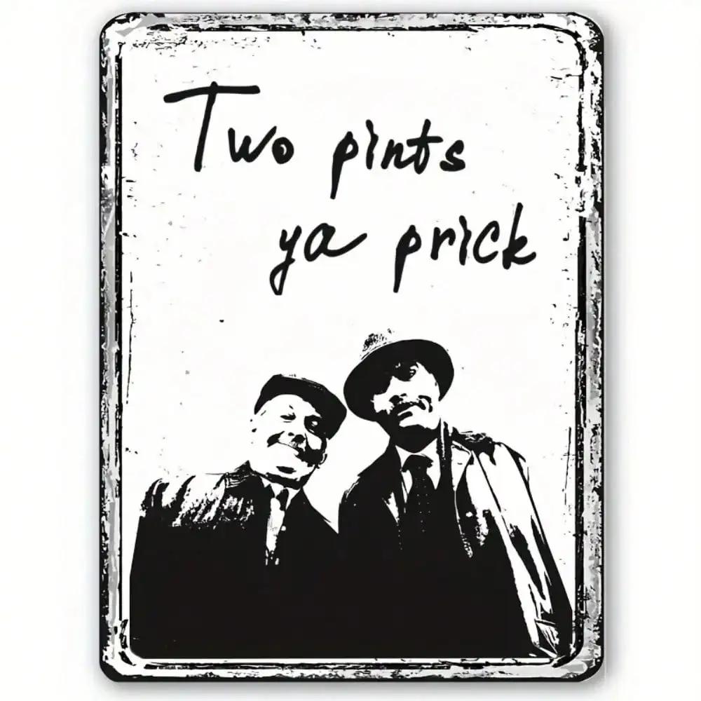 Scotland Still Game Pints Inspired Metal Sign Retro TV Design for Man Cave Pub Shed Decor 20x30cm(7.8x11.8inch)