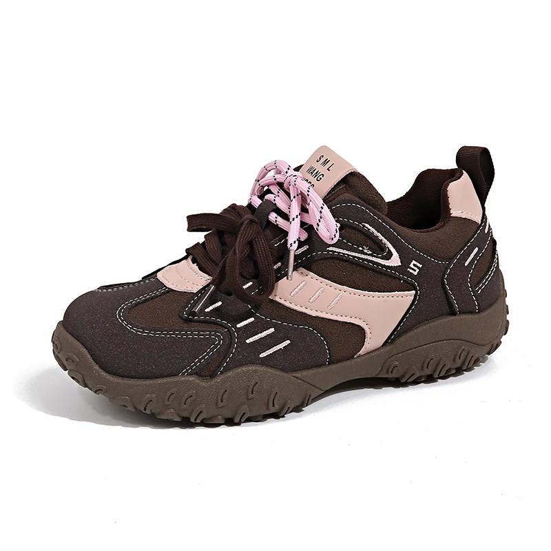 Women's Shoes 2024 Brand Lace-up Women's Vulcanize Shoes Fashion Color Matching High Quality Round Head Comfortable Casual Shoes