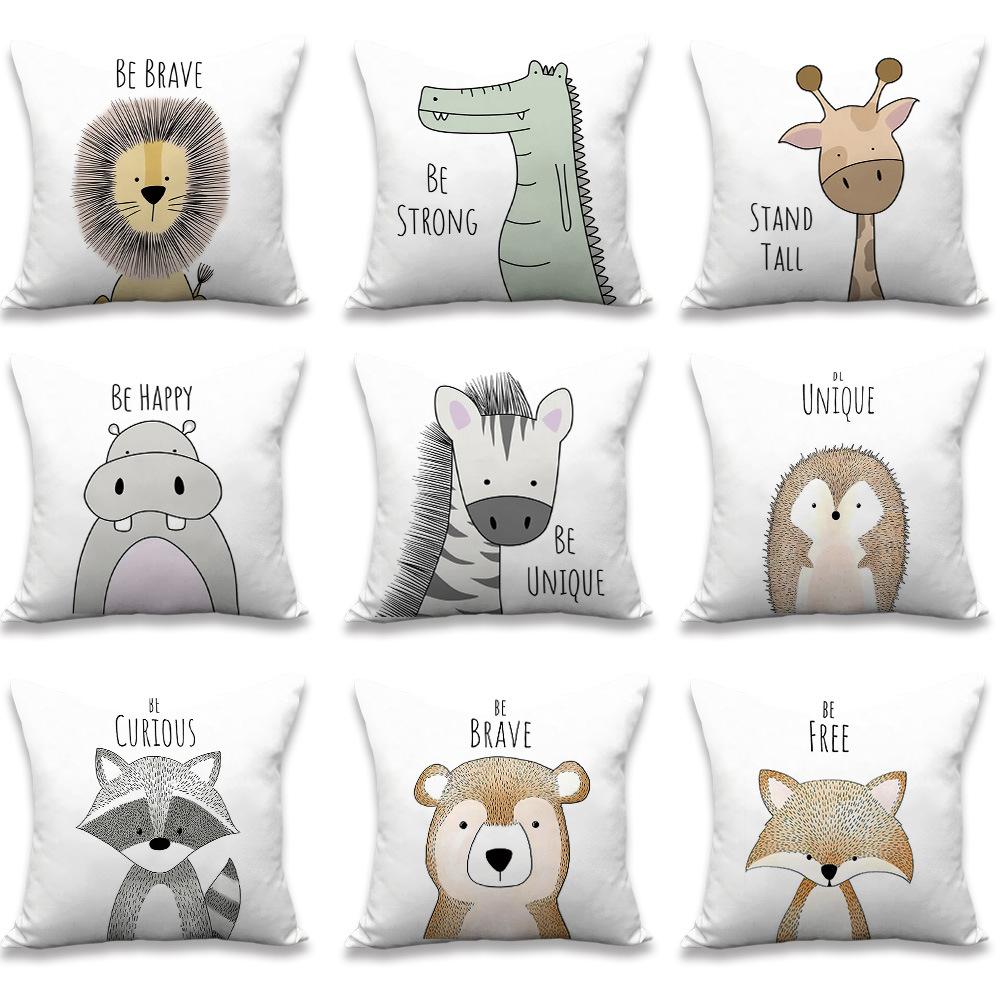 

Pillowcase Digital Printed Pillowcase Cushion Pillowcase peach skin velvet 45 * 45cm