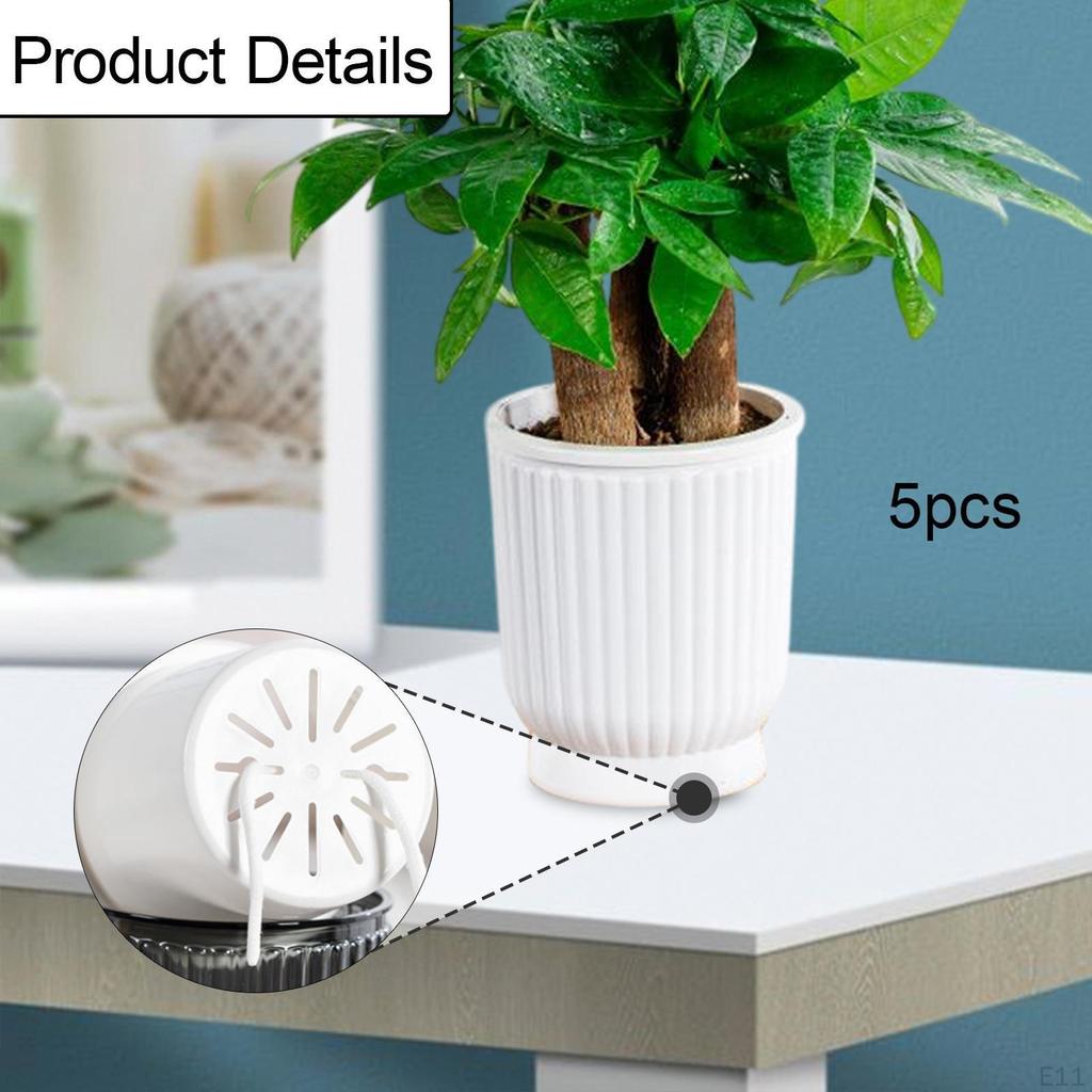 5 Stück Selbstbewässernde Pflanzgefäße Blume Mode Robust Tragbar Pflanzgefäße Zimmerpflanzen Outdoor-Pflanzen