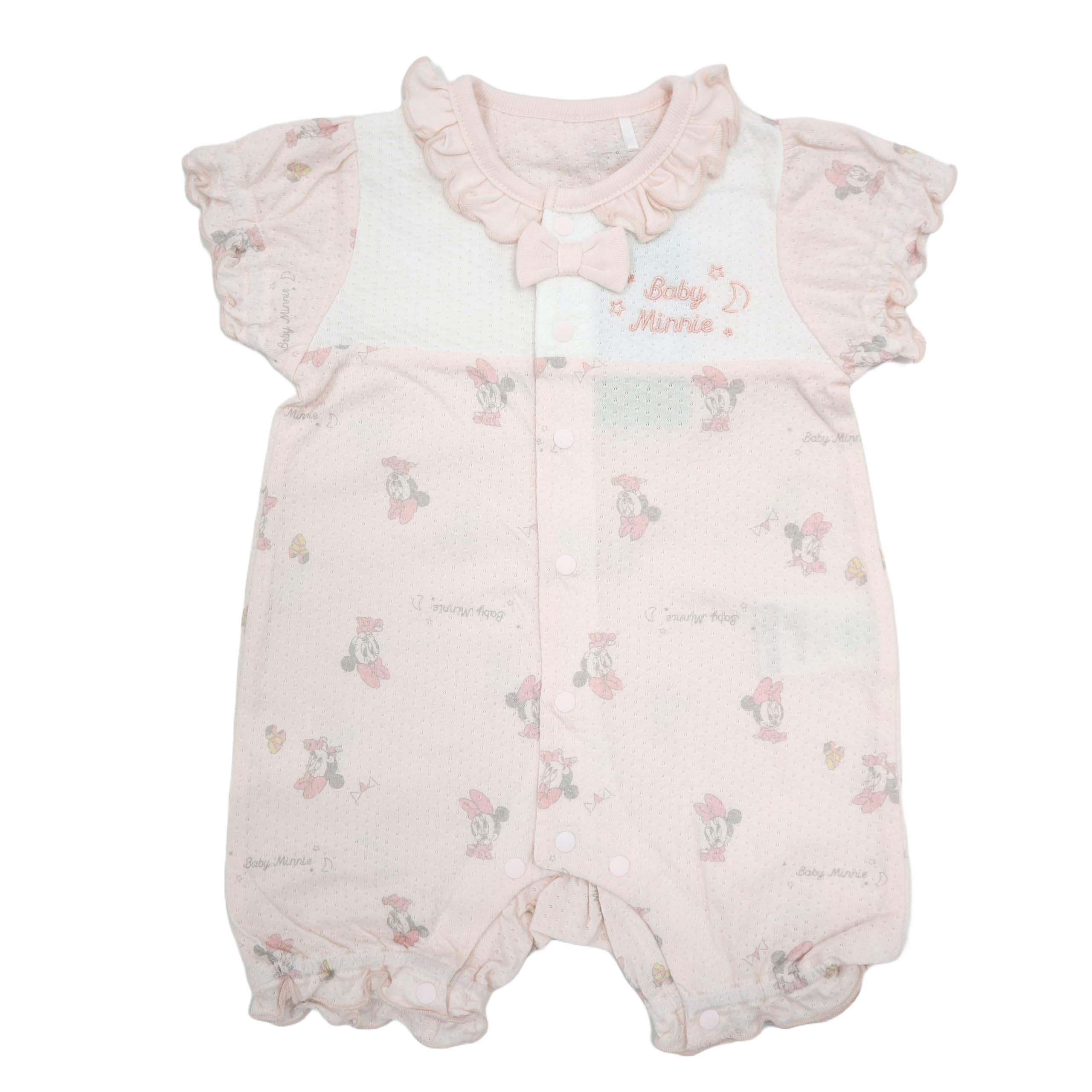 

Disney Микки Минни Пух с лентой Сетчатая футболка с коротким рукавом Детская одежда для мальчиков и девочек 215102604 [TAKIHYO] Pre-all 60-70